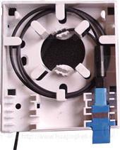 white color Small 86 Fiber Optic Terminal Box Socket Panel Plastic Shell SC 2
