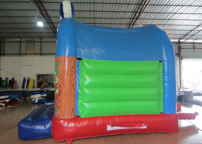 Indoor Small Inflatable Jump House 4.2 X 4m 0.55mm Pvc Tarpaulin Fire Resistance