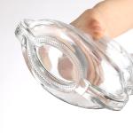 Super Flint Glass Custom Shape Transparent 500ml 750ml Liquor Bottle for Whiskey