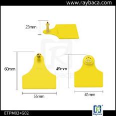 Wholesale Durable Yellow Color Visual Cow Female Tag With Customized Laser Printing from china suppliers