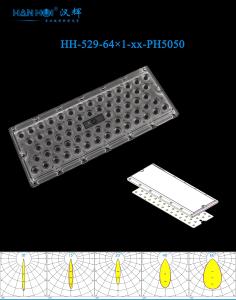 Wholesale 10°/15°/20°/40°/60° Available 64pcs 3737&amp;5050LEDs 286×116×11.8MM Size Anti-Glare PC Material Brightens Output Stadium Lighting Lens from china suppliers