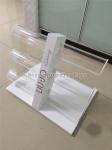 Table Top Custom Size Wooden Display Racks With 3 Pieces Acrylic Holder