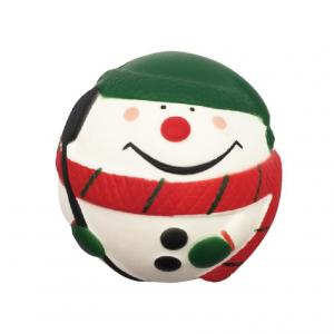 China Slow Rising Santa Clause Snow Man Squeeze Stress Ball Christmas Squishy Toys on sale