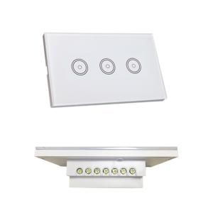Wholesale Home Wireless Compatible Wifi Wall Switch 3 Gang Alexa / Google Assistant Phone 4G 5G from china suppliers