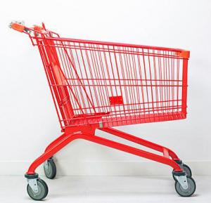 China Warehouse / Supermarket Wire Shopping Carts Hand Trolley 1015 X 590 X 1035 mm on sale
