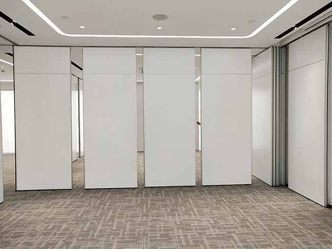 65mm Fabric Surface Sliding Folding Partitions Movable Walls ODM
