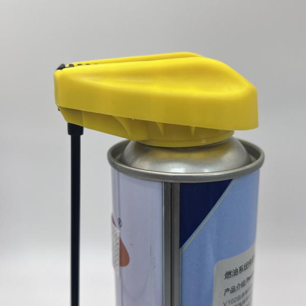 Green Aerosol Spray Nozzle with POM Rubber Holder and 1.0mm Dip Tube Inner