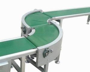 Wholesale Blue white green pvc turn curve 90 degree conveyor belt 180 degree conveyor belt from china suppliers