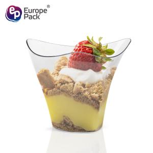 Wholesale Europe pack 100ml clear ice cream container plastic pudding cup from china suppliers