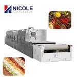 Tunnel Belt Type Three Phases Microwave Sterilization Machine Grain Food Spice