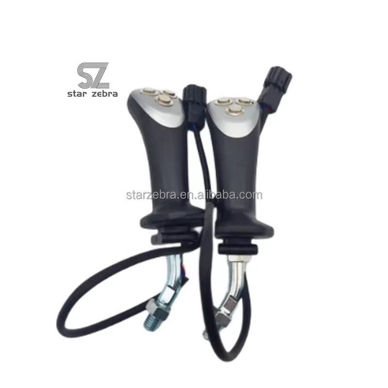 3 Button Joystick Handle for Excavator Spare Parts in Machinery Repair Shops Wood Grabber