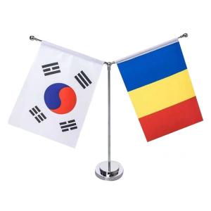 Wholesale 65g Polyester Office Desk Flags Thermal Sublimination Printing from china suppliers