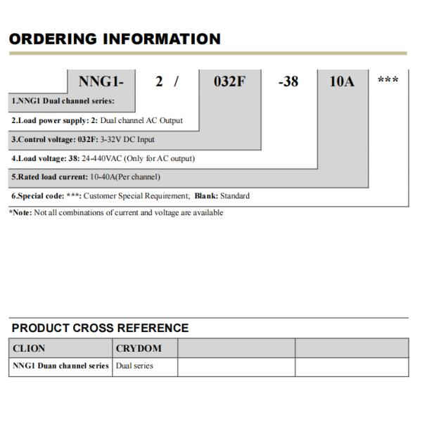 NNG1 Dual Channel Series Solid State Relay with Superior Performance for Industrial Applications