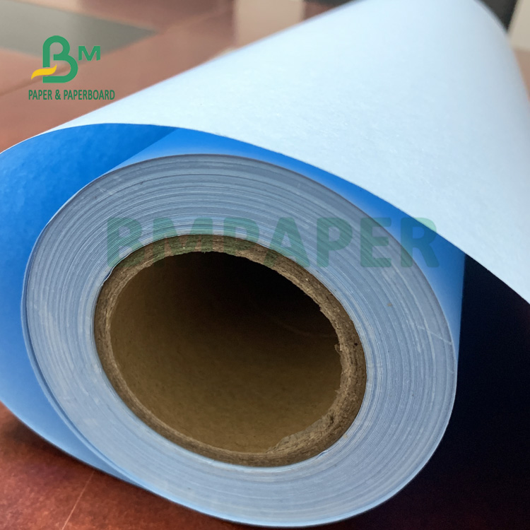 80gsm 3'' Blue Engineering Plotter Paper For Machinery 610mm X 150m