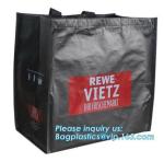 Printed Cotton Casual Tote Canvas Non Woven Bag, Heat seal reusable bag/