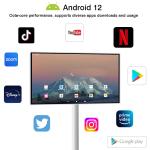 Desktop Live Broadcast Equipment Android 12 Movable Wifi Smart Touch Screen Live
