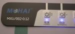 Waterproof LED Metal Dome Membrane Switch With Double Side Tape / Rubber Keys