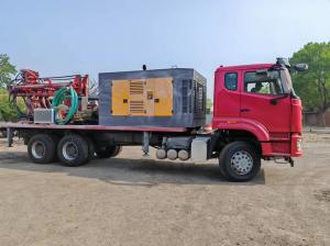 Wholesale Powerful Truck Mounted Drill Rig for Water Well Drilling 300M Depth 30T Drill Tower Load from china suppliers