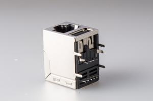 Wholesale RBA-069C-06W0-NL 27.5mm 1 port Magnetic RJ45 Jack W / O LED Brass Alloy from china suppliers