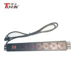 3 Phase Cabinet Power Distribution Unit 482.6mm * 62mm * 44.5mm Aluminum Alloy