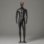 Full Body Electroplated Face Model Male Fiberglass Mannequin With Head