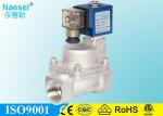 Injection Machine Solenoid Gate Valve , Pilot Diaphragm 4 / 3 Inch Solenoid