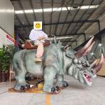 Realistic Large Rhino Animatronic Animal Scooter for Amusement Park
