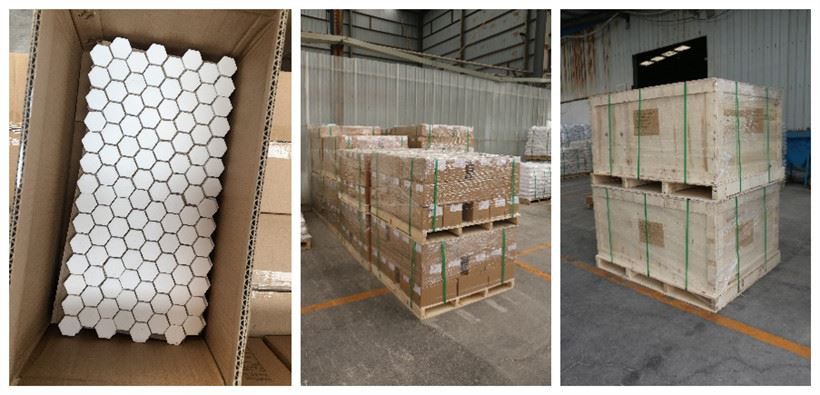 Mosaic Alumina Ceramic Tiles Wear Resisting Impact Resistant