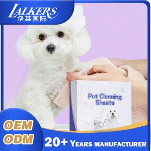 Wholesale Extra Thick Pet Cleaning Sheets Disposable Lightweight Dog Shampoo Sheets For Indoor Clean from china suppliers