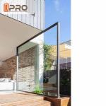 Floor Spring Aluminum Pivot Doors Wood Grain Transfer Surface Treatment entrance