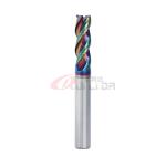 6mm 1/4 Inch DLC Coating 3 Flutes High Performance End Mills For Aluminum