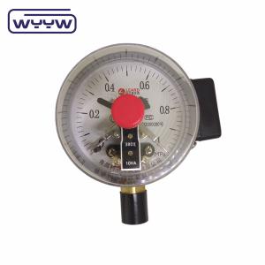 Wholesale NO+NO Black Steel Case 1.6MPa 100mm 380V Electric Contact Manometer AC Pressure Gauge from china suppliers