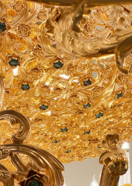European Style Candle Chandeliers Extra Large Crystal Chandeliers For High Ceilings