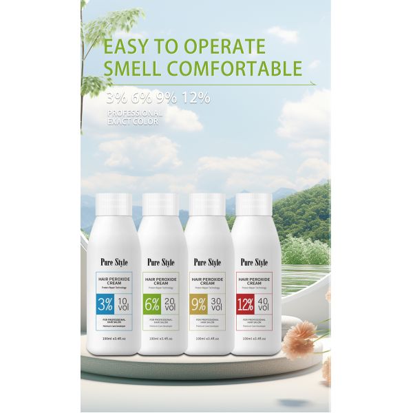 PureStyle Hair Color Developer Oxidant Cream Material Bulk Permanently Color OEM