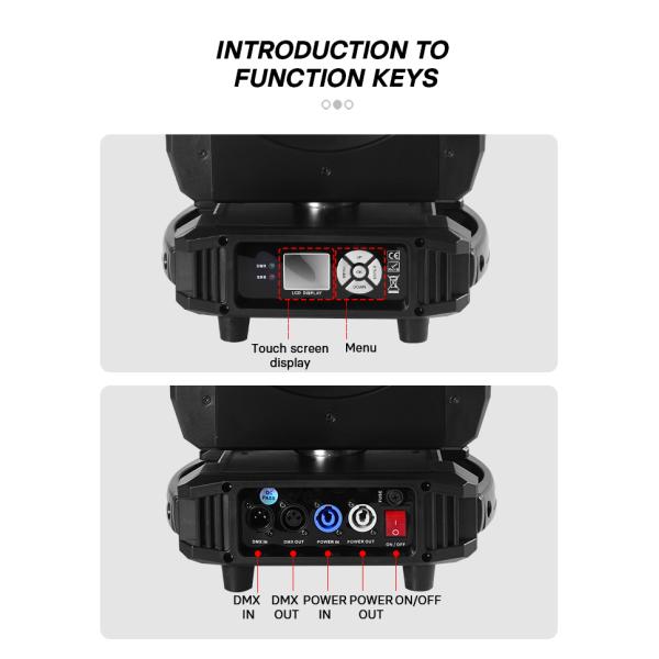 300W LED Surface Moving Head Light 2700-6500K Color Temperature