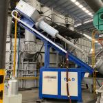 380V±10% Rotary Degassing Unit For Refined Flux Powder Spraying 0-350g/min Wire