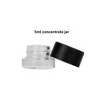 Child-Resistant Clear 5ml Dab Containers Wholesale CR Concentrate Jars