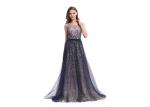 Sequin Elegant Party Dresses For Women , A - Line Sleeveless Long Sleeve Evening
