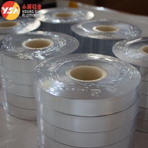 Wholesale 5-50mm Width Single Side Sliver Color AL+PET Laminating Film For Cable Shielding from china suppliers