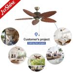 1stshine Ceiling Fan Household with Solid Wood Blades and 3 Speed Pull Chain