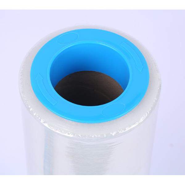 Blue Color Lightweight Hand Savers Plastic Dispenser For 3" Core Hand Stretch Wrap