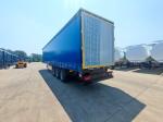 Steel Tri Axle Side Curtain Semi Trailers With Jost E100 Landing Gear And
