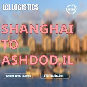 Wholesale WIFFA LCL Sea Freight Service From Shanghai To Ashdod Israel Mediterranean from china suppliers