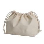 Thick Fabric Drawstring Gift Bags Custom Logo Heavy Cotton Canvas Drawstring