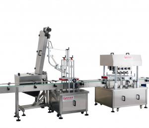 Wholesale Pneumatic Tire Sealant Bottle Capping Machine with 8 Pairs Wheel Rotation and Sorter from china suppliers
