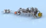 High capacity Twin Screw PET Plastic Sheet Production Line High Torque High