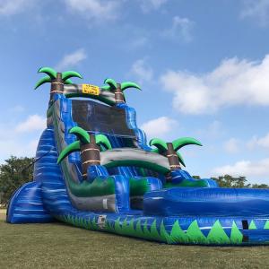 Wholesale 18ft Tropical Fiesta Breeze Water Slides Commercial Grade Inflatable Water from china suppliers
