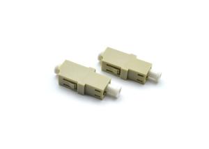 Wholesale No - Ear LC Fiber Optic Adapter MM SX Simplex Grey Ceramic Sleeve For FTTH from china suppliers