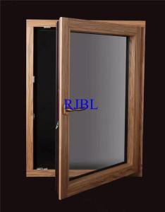 Wholesale Fluorine Carbon Coating Wood Aluminum Windows 6mm With German Hardware from china suppliers