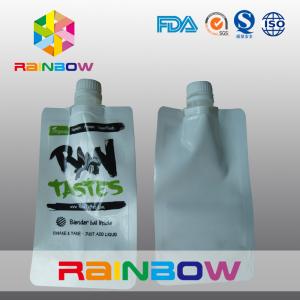 Wholesale Laminated Nylon 3 - Side White Spout Pouch Packaging Automated Printed Logo from china suppliers